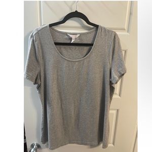 Long Tall Sally gray scoop neck tshirt